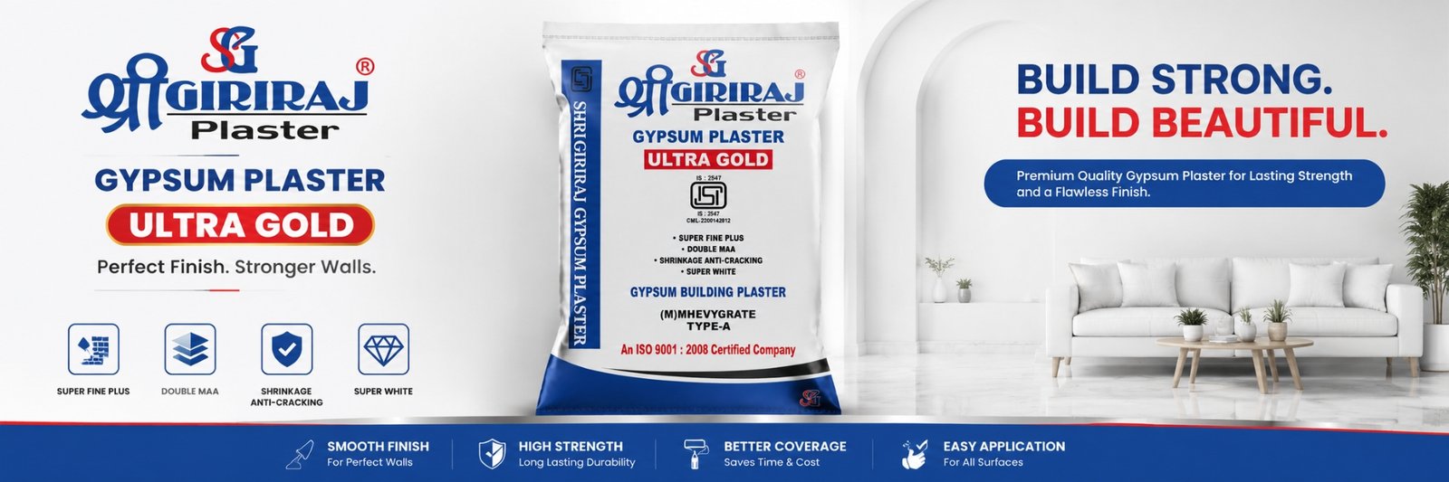 GIRIRAJ Wall Putty – protective base for your paints